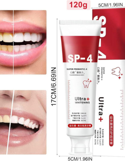 Sp-4 Probiotic Toothpaste, Whitening Toothpaste  , 100% trusted formula or ⭐⭐⭐⭐⭐5 star ratings